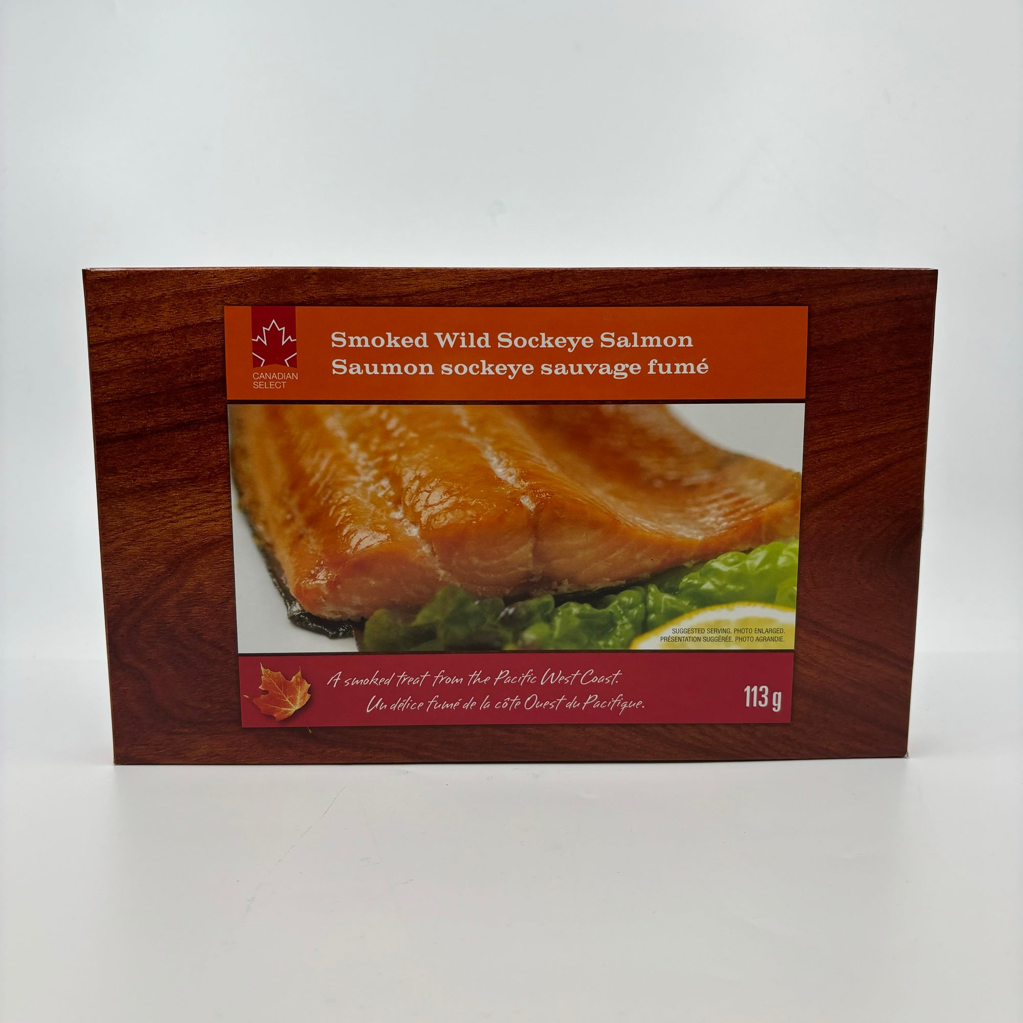 Smoked Wild Sockeye Salmon Traditional Box 4oz & 8oz - Canadian Select - Smoked Salmon - House of Himwitsa Art Gallery