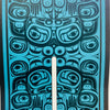 Wrap Shawl Spirit Of Nuxalk - Turquoise and Black - WS CMNK T - House of Himwitsa Native Art Gallery and Gifts