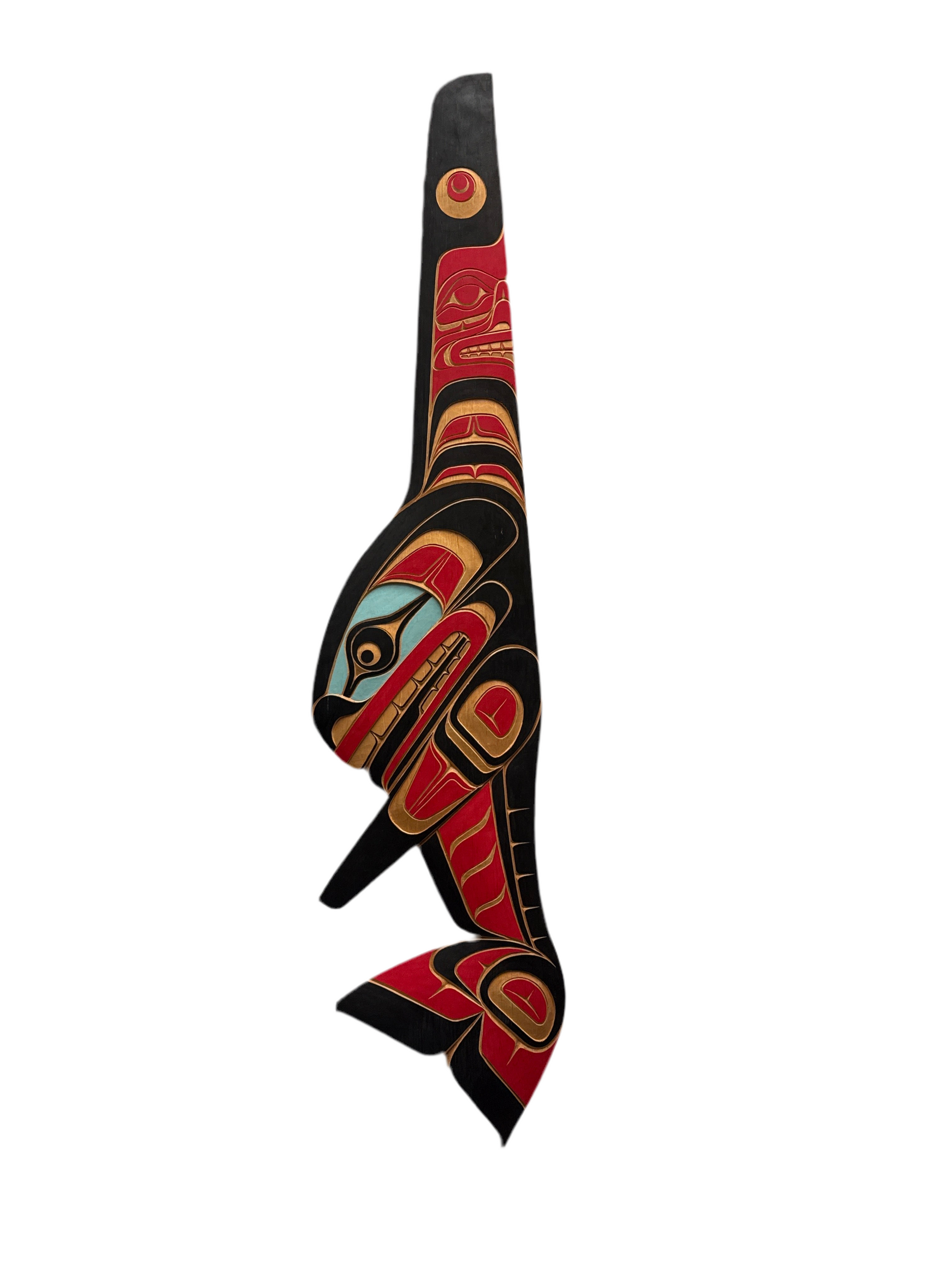 Joe Bob White Pine. Whale Panel -  - Panel - House of Himwitsa Art Gallery