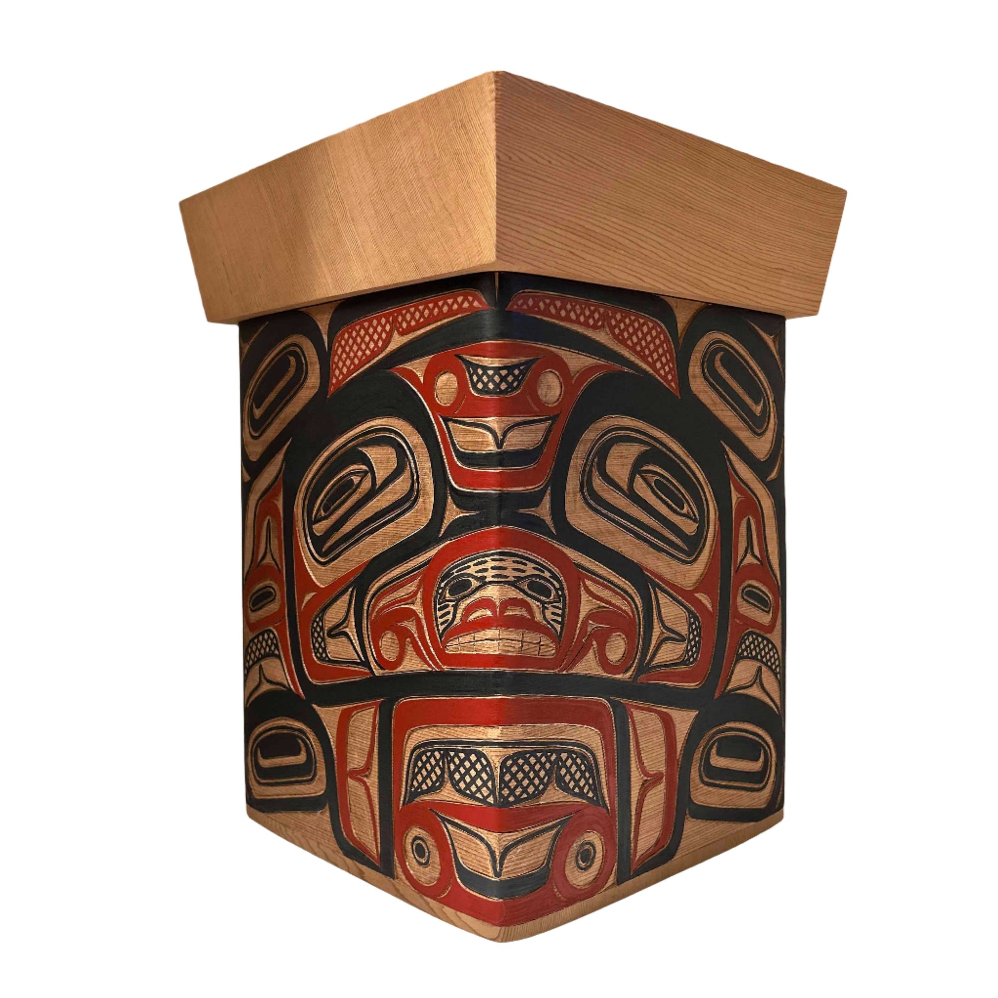 David Boxley Red Cedar Killer Whale Bentwood Box - David Boxley - Bentwood Box - House of Himwitsa Art Gallery