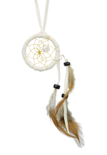 1.5" Dream Catchers detailed with a semi-precious stone - Monague Native Crafts - Dream Catcher - House of Himwitsa Art Gallery