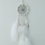 2" Magical Dream Catchers detailed with Quartz Crystal Assorted Colours - Monague Native Crafts - Dream Catcher - House of Himwitsa Art Gallery