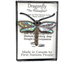 WOOD PENDANTS - Dark Walnut / Dragonfly - 212WPD - House of Himwitsa Native Art Gallery and Gifts