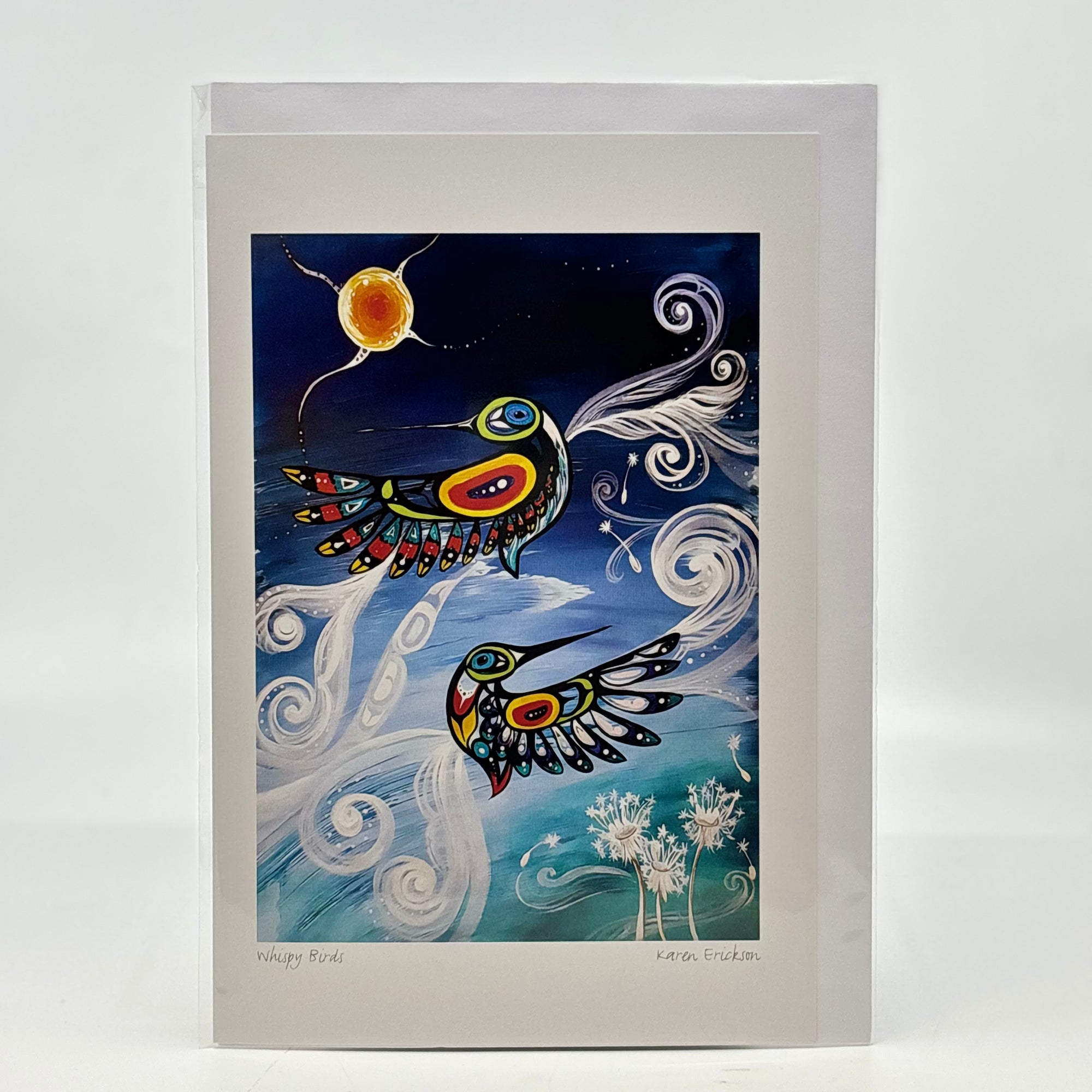 Art Card Karen Erickson Whispy Birds - Canadian Art Prints Inc. - Art Card - House of Himwitsa Art Gallery