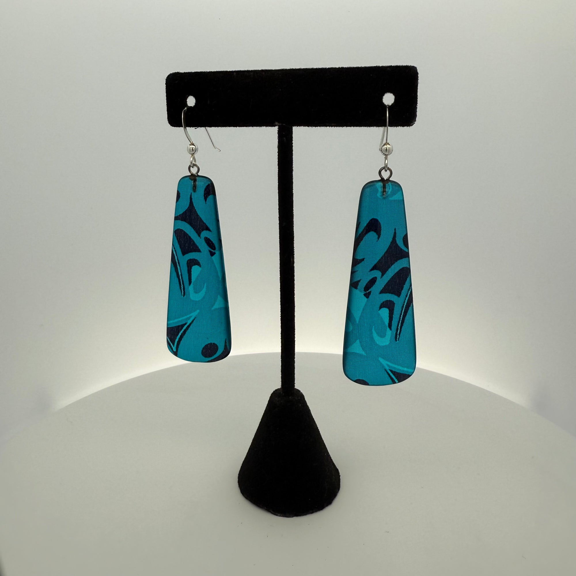 Corrine Hunt Silk Inspiration Earrings Turquoise