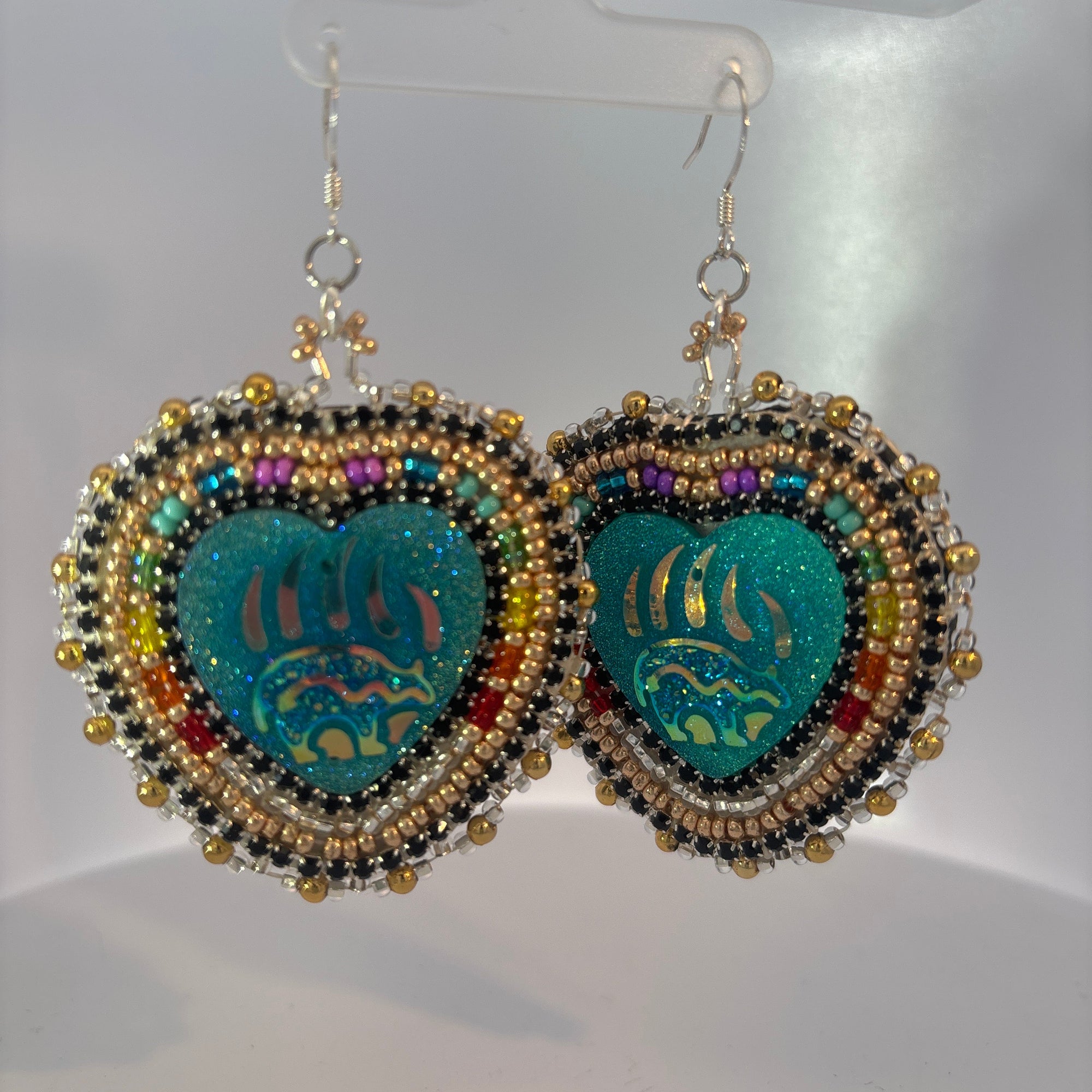 Beaded Earring Bear Wendy Doreen -  -  - House of Himwitsa Art Gallery