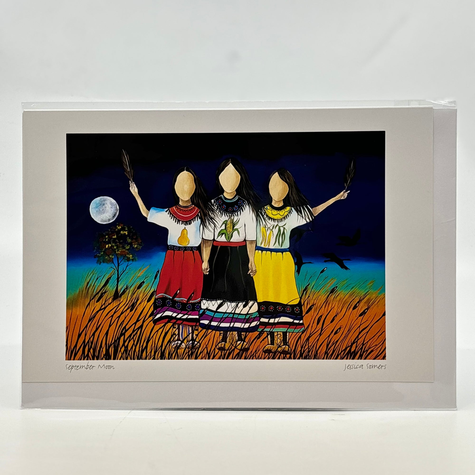 Art Card Jessica Somers September Moon - Canadian Art Prints Inc. - Art Card - House of Himwitsa Art Gallery