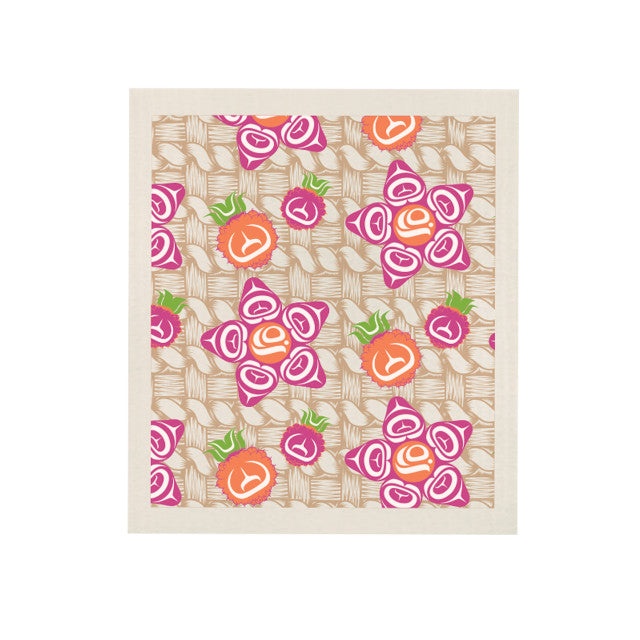 Eco Cloth Shelly Samuels Salmon Berry