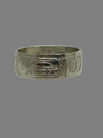 Gilbert Pat 5/16 Silver Rings - Pat Gilbert - Silver Ring - House of Himwitsa Art Gallery