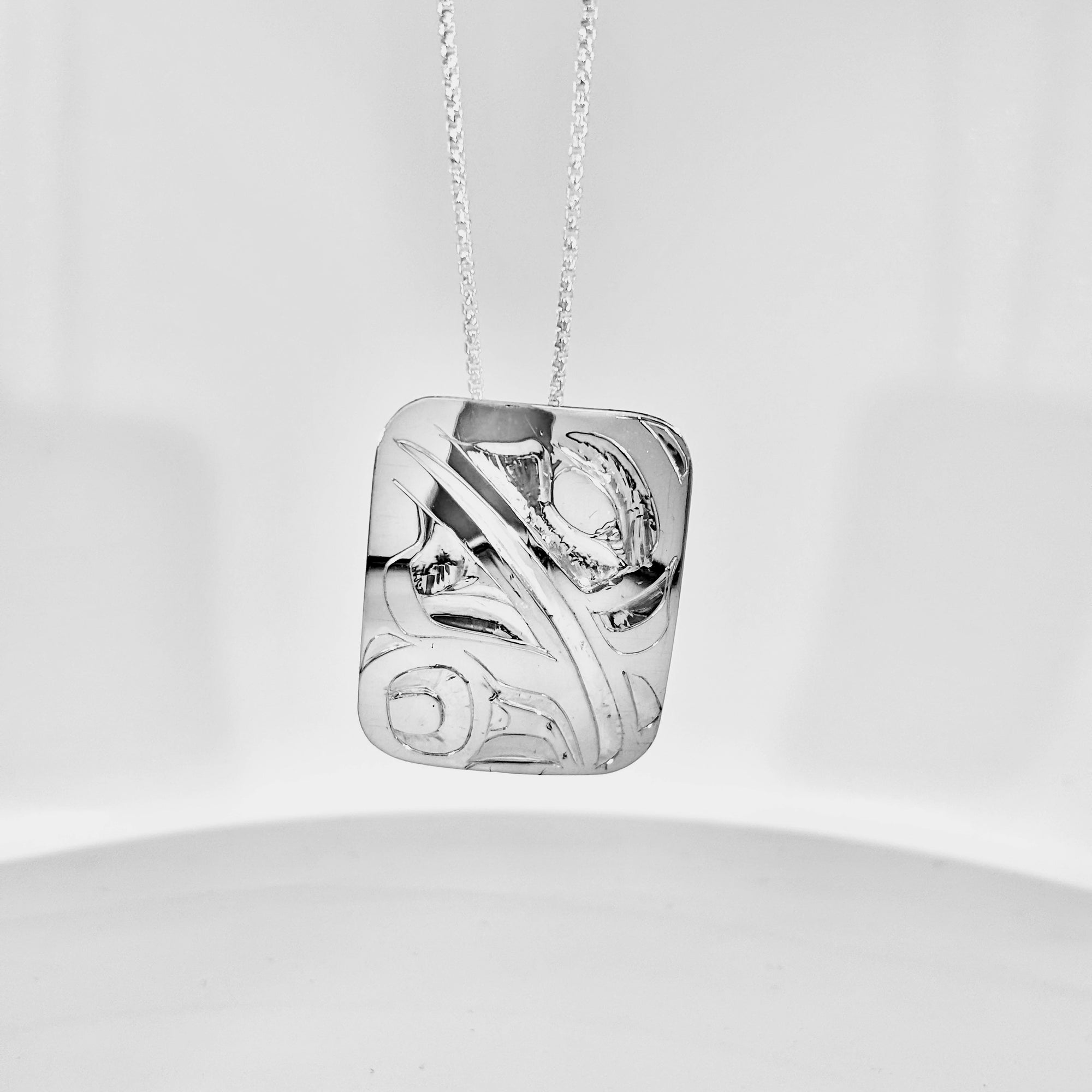 Alvin Adkins Silver Raven Pendant