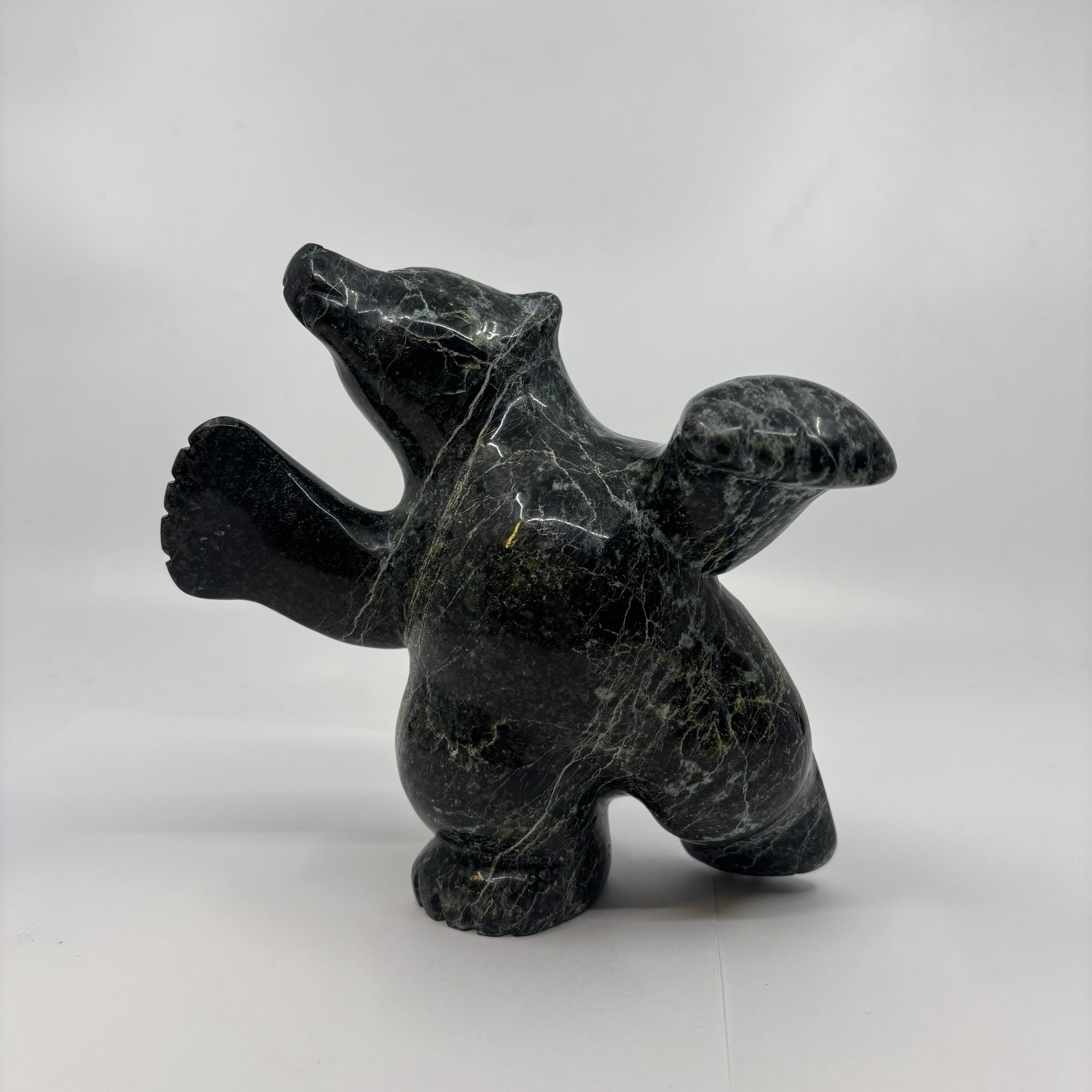 Markoosie Pupigatuk Dancing Bear 22443 -  - STONE - House of Himwitsa Art Gallery