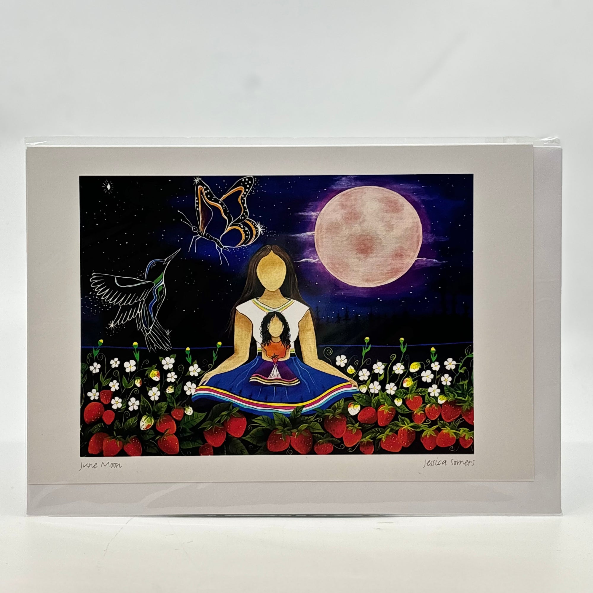 Art Card Jessica Somers June Moon - Canadian Art Prints Inc. - Art Card - House of Himwitsa Art Gallery