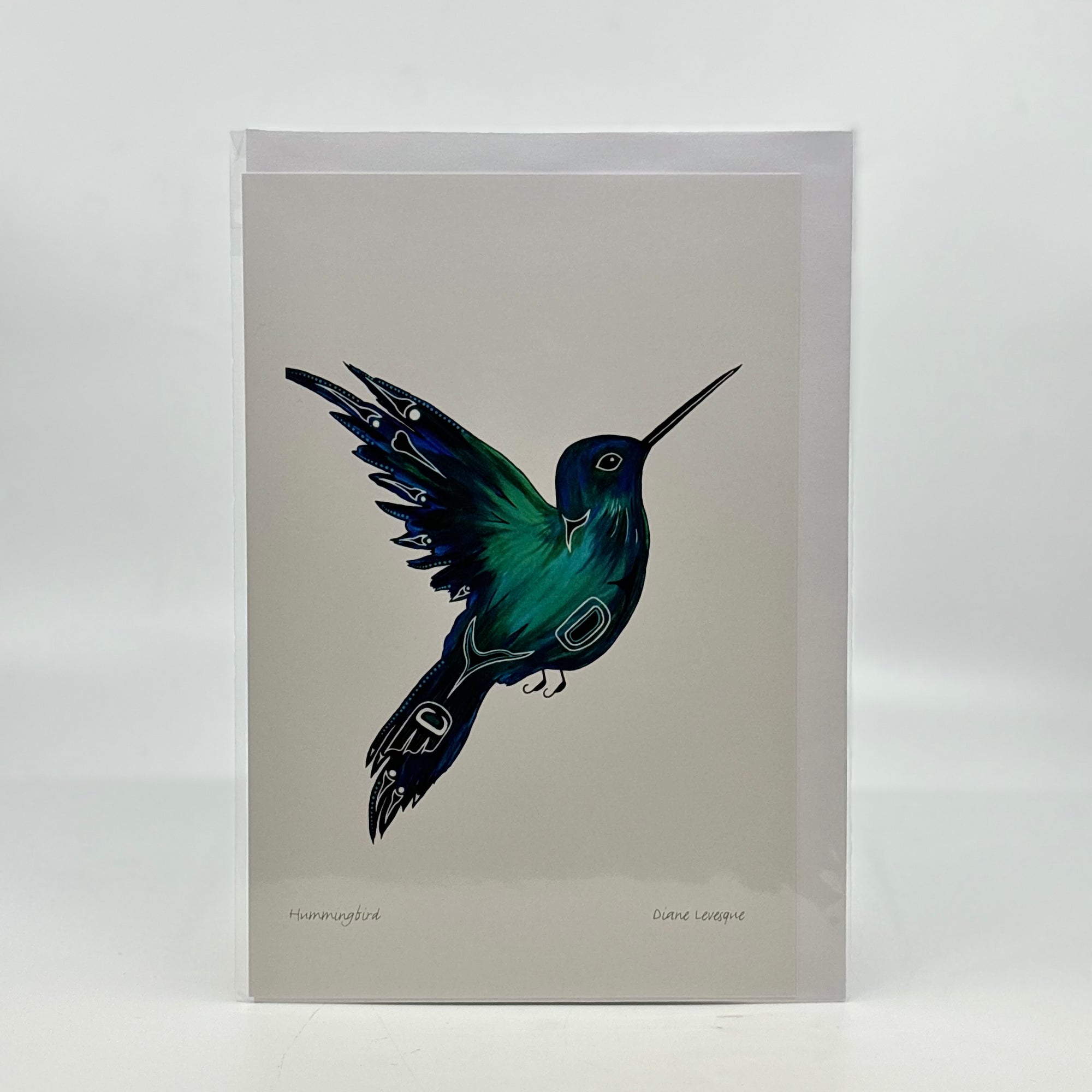 Art Card Diane Levesque Hummingbird - Canadian Art Prints Inc. - Art Card - House of Himwitsa Art Gallery