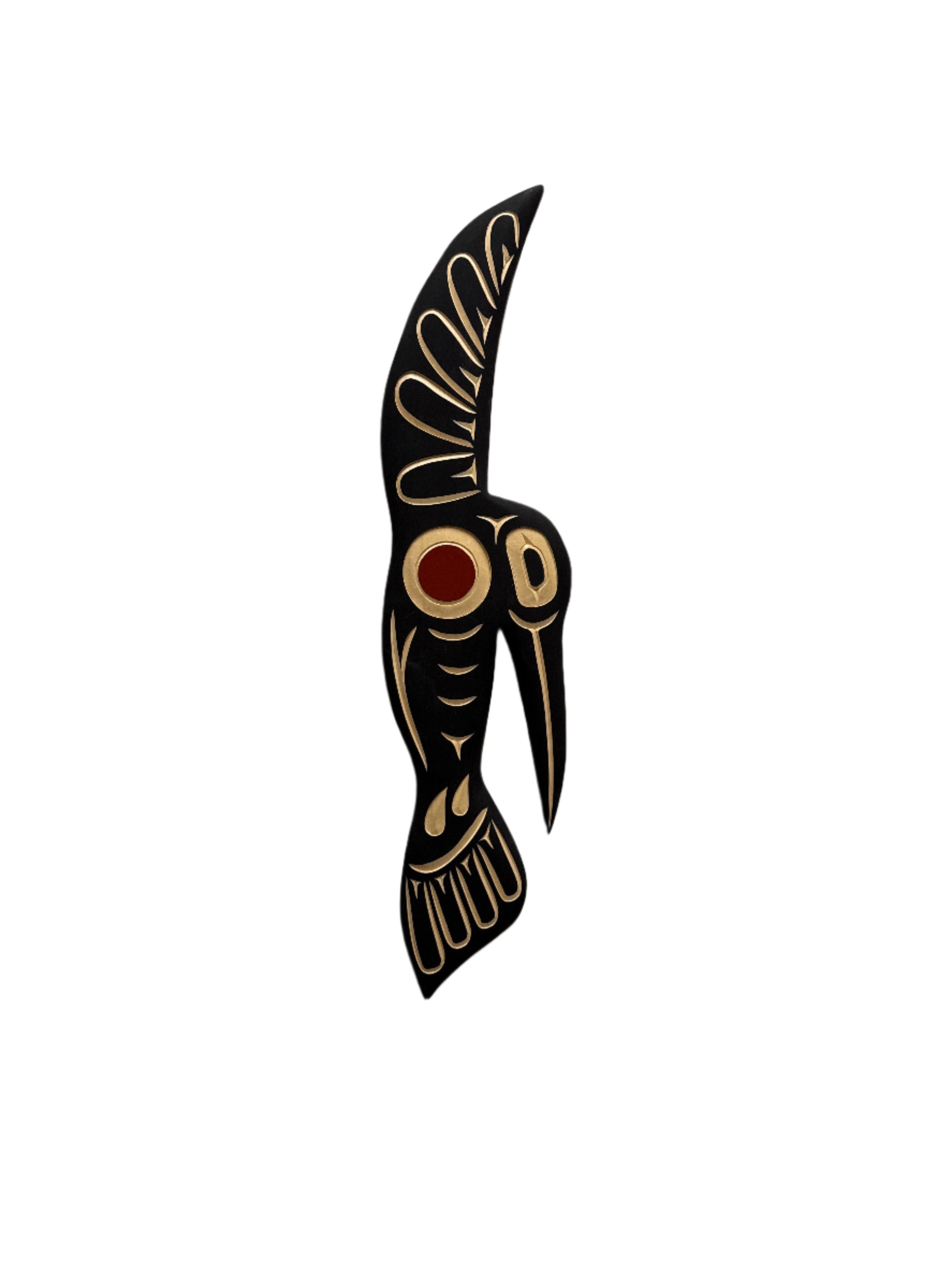 Valencia Bird Red Cedar Hummingbird Plaques 20" -  - Carving - House of Himwitsa Art Gallery