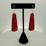 Corrine Hunt Silk Inspiration Earrings Red -  - Earrings - House of Himwitsa Art Gallery