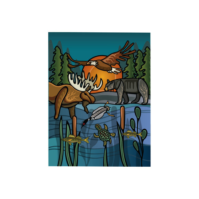 Folding Card Storm Angeconeb All my Relatives