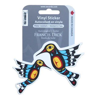 Sticker Hummingbird Francis Dick - Oscardo Inc. - STICKERS - House of Himwitsa Art Gallery