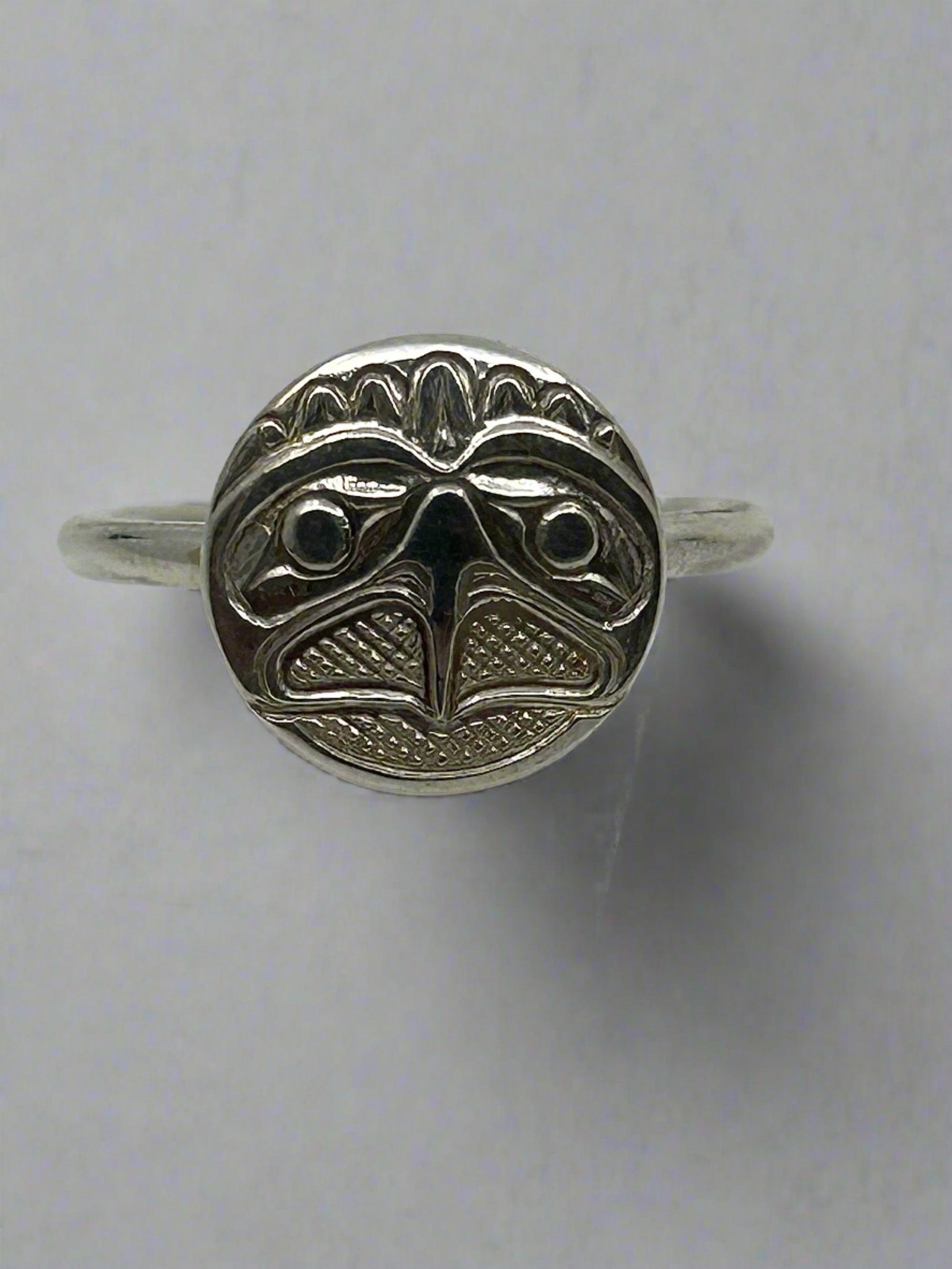 Ron Jackson Hand Crafted 1/2" Silver Circle Comfort Rings - Ron Jackson - Silver Ring - House of Himwitsa Art Gallery