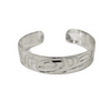 Alvin Adkins 1/2" Silver Raven Bracelet