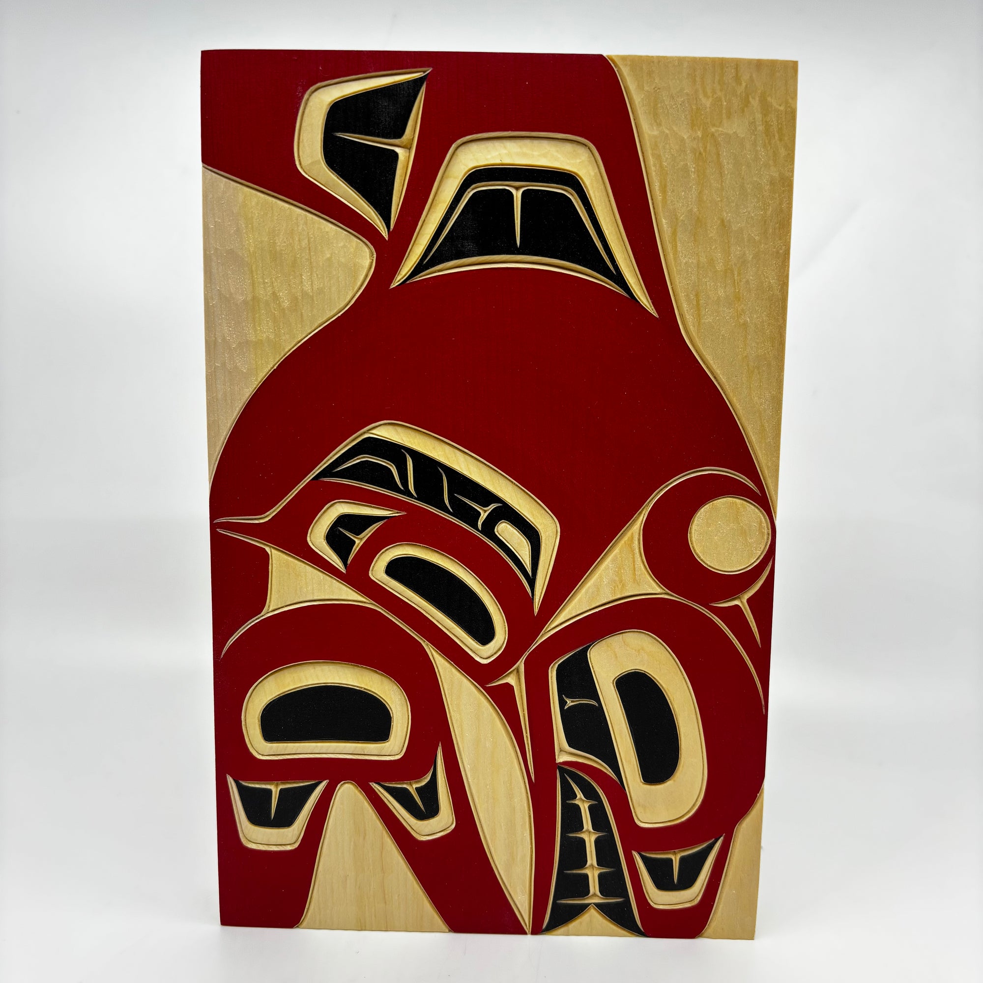 Cecilia Adams Panel Killerwhale Right facing red 6 X 9