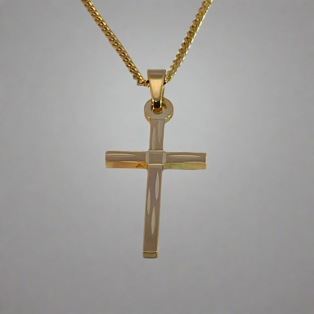 Gold Plated Large Fancy Cross -  -  - House of Himwitsa Art Gallery