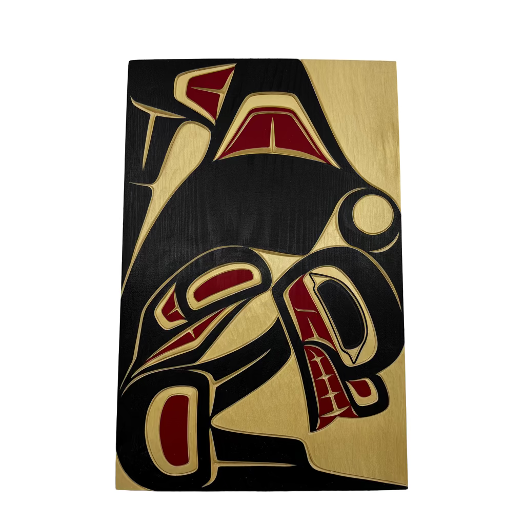 Cecilia Adams Panel Killerwhale Right facing Black 6 X 9