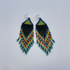 Beaded Earrings Turquoise Rainbow -  - Beaded Earrings - House of Himwitsa Art Gallery