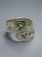 Ron Jackson 3/8 Silver Split Wrap Rings - Ron Jackson - Jewelry Silver - House of Himwitsa Art Gallery
