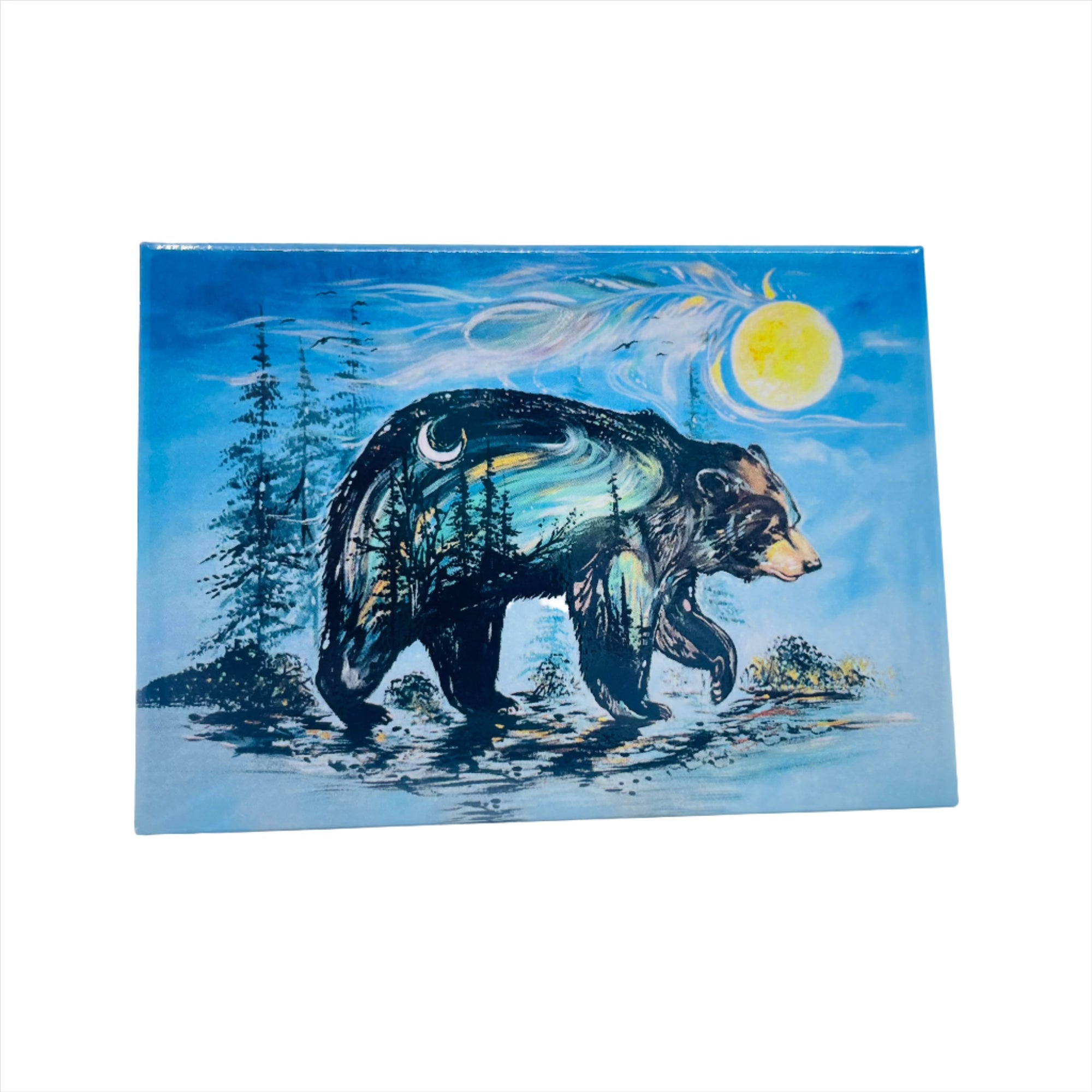 Magnet Carla Joseph A Bear's Journey - Canadian Art Prints Inc. - Magnet - House of Himwitsa Art Gallery
