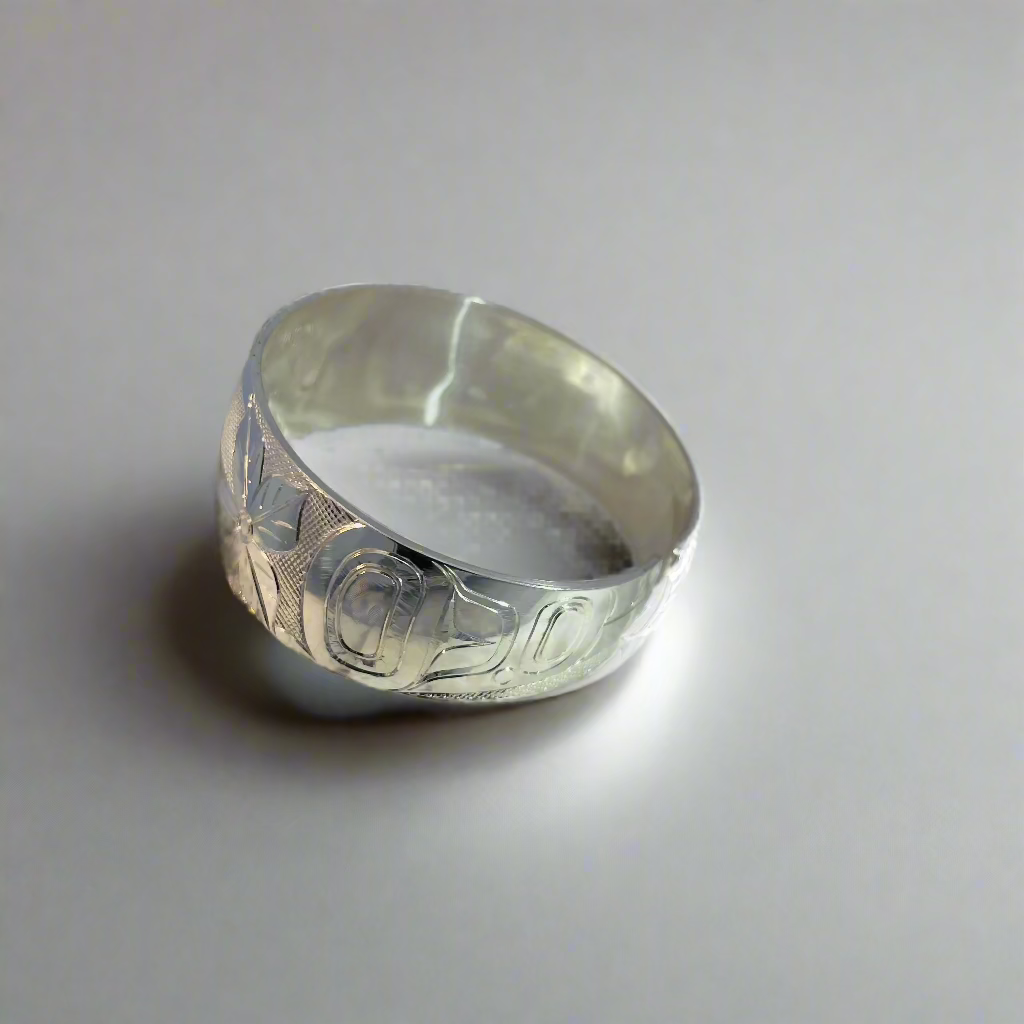Jim McGuire Silver Bracelet 3/4" Hummingbird -  - Silver Pendant - House of Himwitsa Art Gallery