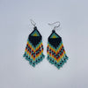 Beaded Earrings Turquoise Rainbow -  - Beaded Earrings - House of Himwitsa Art Gallery