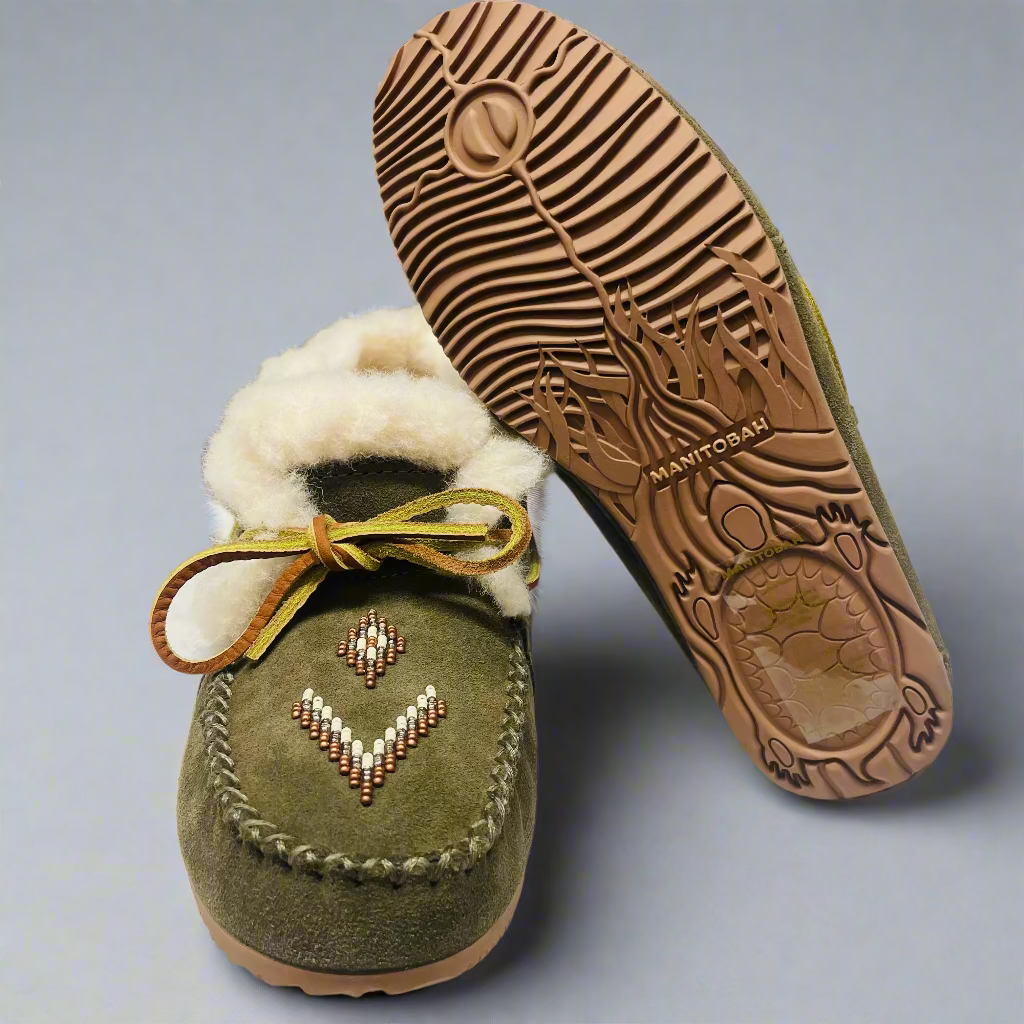 Street Moccasins Dark Olive mid