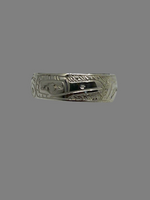 Gilbert Pat 1/4" Silver Rings - Pat Gilbert - Silver Ring - House of Himwitsa Art Gallery