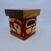 Joe Campbell Yellow Cedar Bentwood Box Eagle -  - Carving - House of Himwitsa Art Gallery