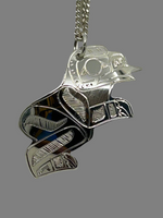 Gilbert Pat Silver Pendant Rectangle Medium -  - Silver Pendant - House of Himwitsa Art Gallery