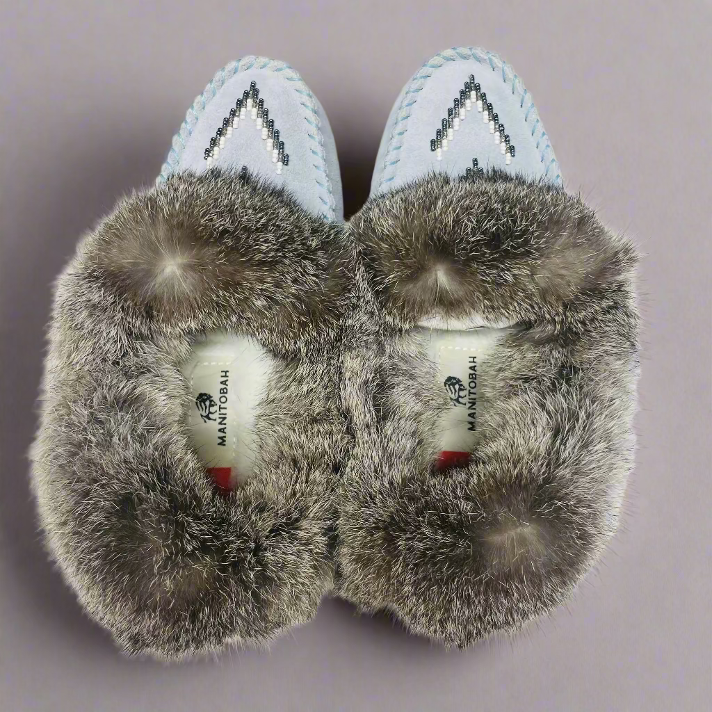 Street Suede Moccasins Mist -  -  - House of Himwitsa Art Gallery