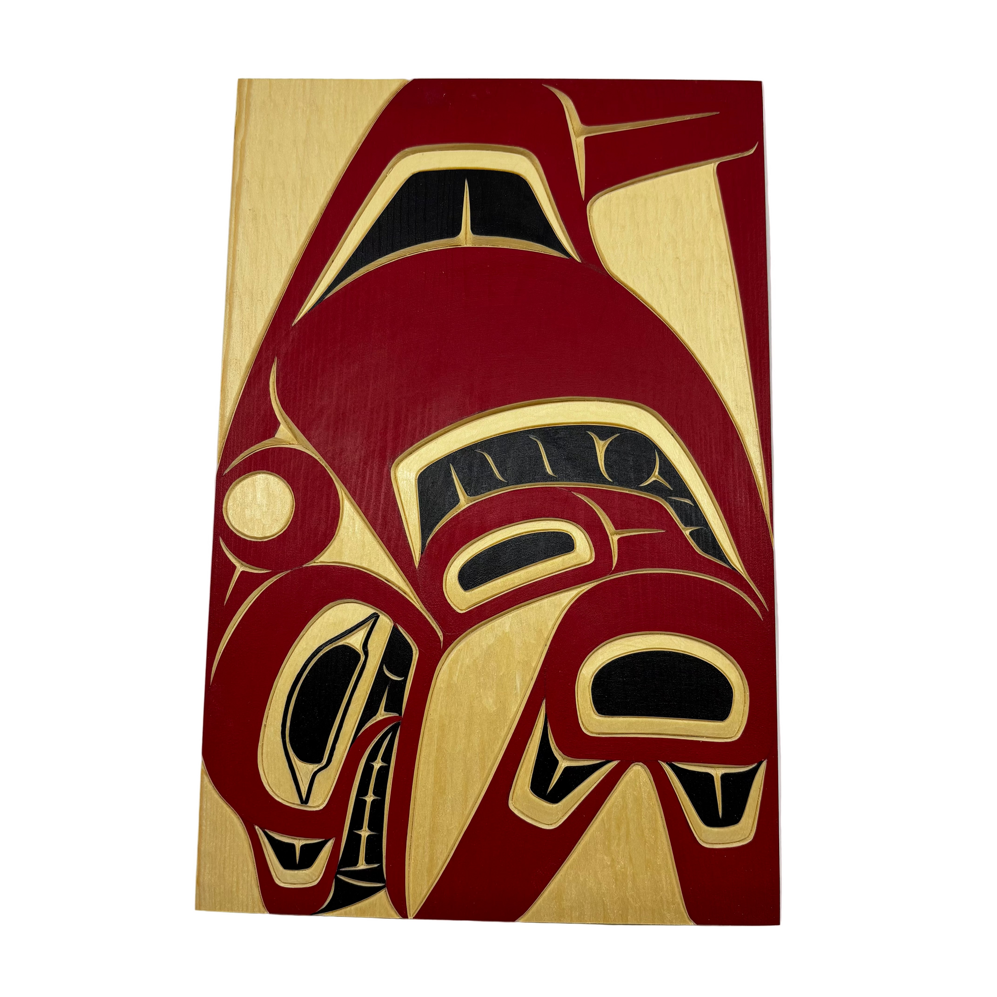 Cecilia Adams Panel Killerwhale Left facing red 6 X 9