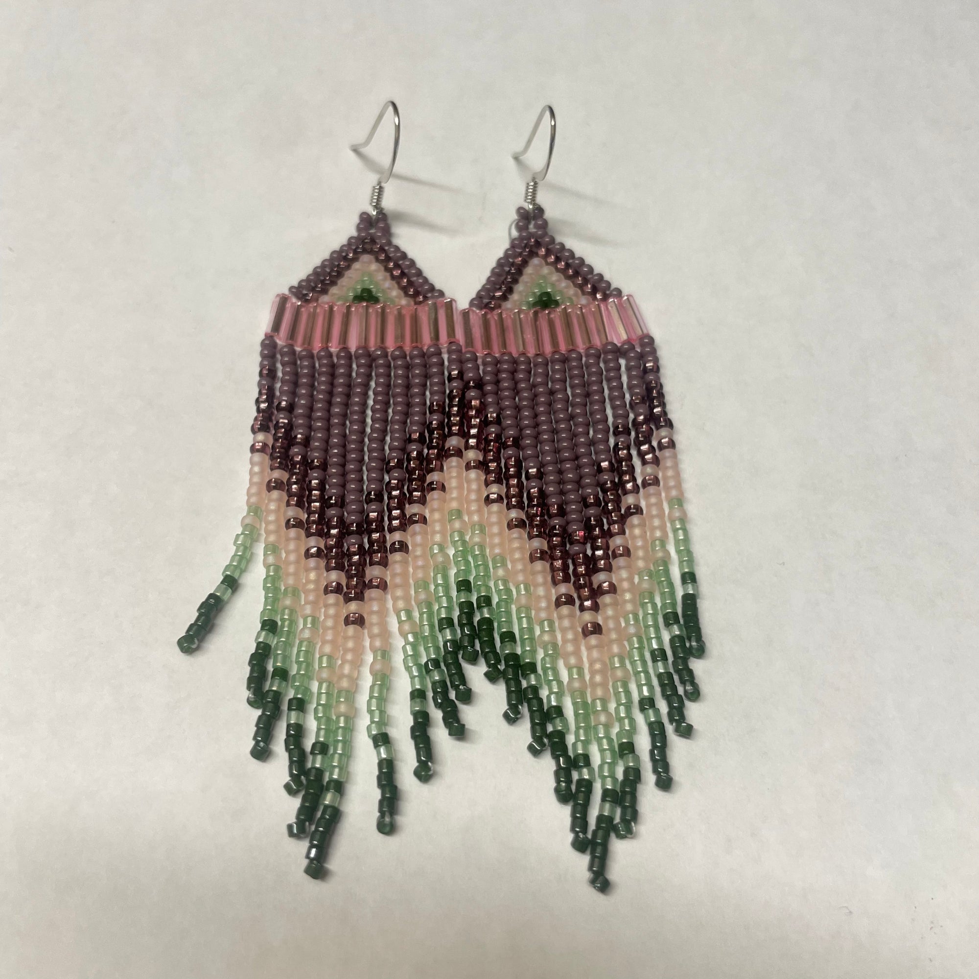 Beaded Earrings Earth Treasures -  - Beaded Earrings - House of Himwitsa Art Gallery