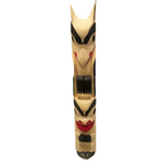 Randy Adams Totem 24" Raven and Frog -  - Totems - House of Himwitsa Art Gallery