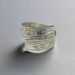 Gilbert Pat 1/4" Silver Wrap Rings -  - Silver Ring - House of Himwitsa Art Gallery