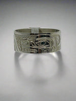 Don Lancaster 3/8" Silver Ring Wolf -  - Silver Ring - House of Himwitsa Art Gallery