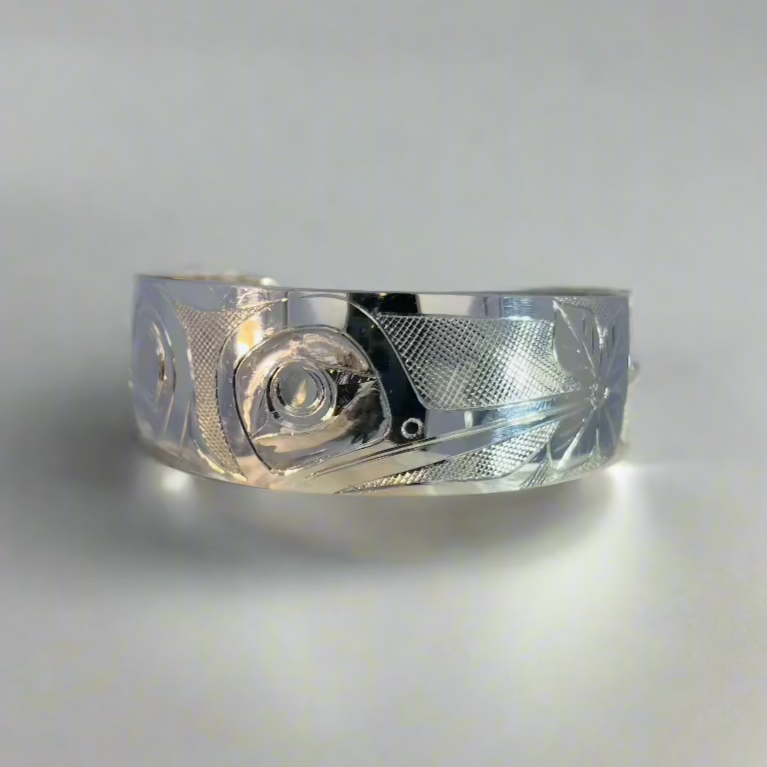 Jim McGuire Silver Bracelet 3/4" Hummingbird -  - Silver Pendant - House of Himwitsa Art Gallery