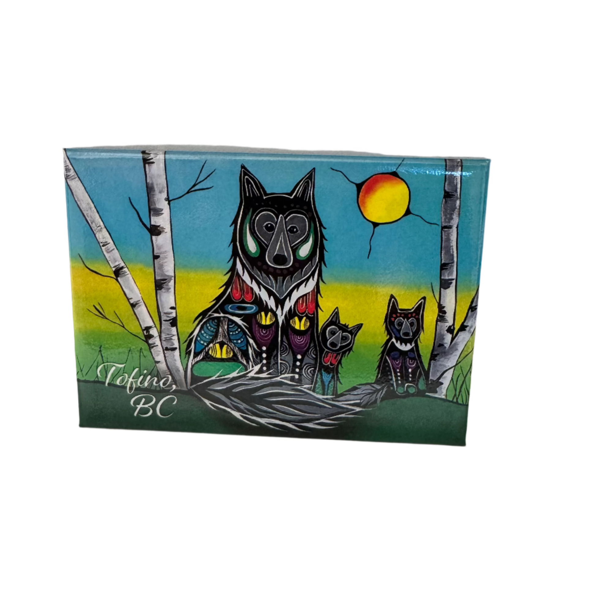 Magnet Tofino Jessica Somers Wolf Family -  - Magnet - House of Himwitsa Art Gallery