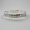Gilbert Pat 5/16 Silver Bangle 2 Whales and sun -  - carved jewelry - House of Himwitsa Art Gallery