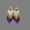 Beaded Earrings Gorgeous Purple Calm -  - Beaded Earrings - House of Himwitsa Art Gallery