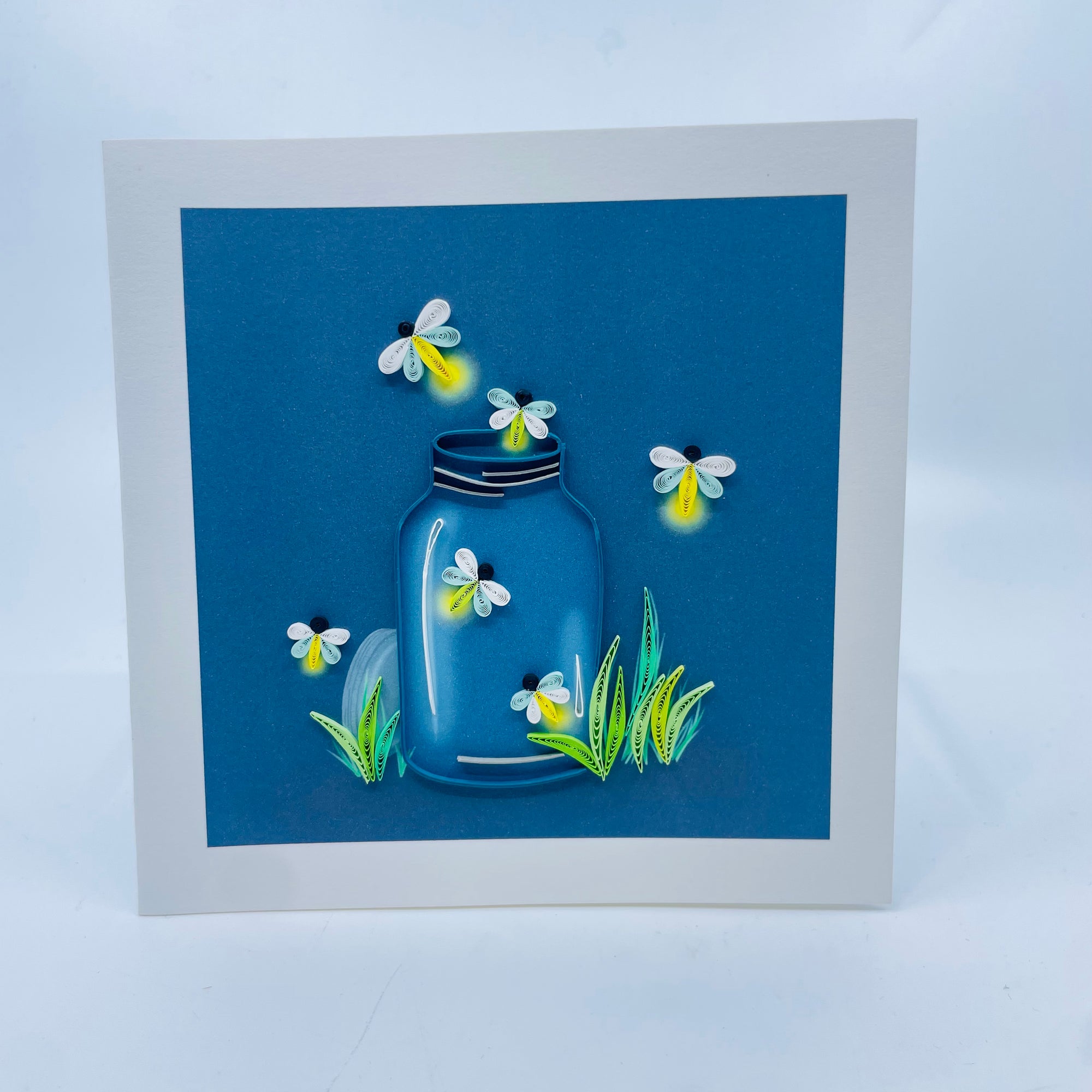 Quilling Art Card Fireflies -  - quilling art card - House of Himwitsa Art Gallery