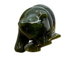 Black Bear With Fish (Head Downward) -  - Jade - House of Himwitsa Art Gallery