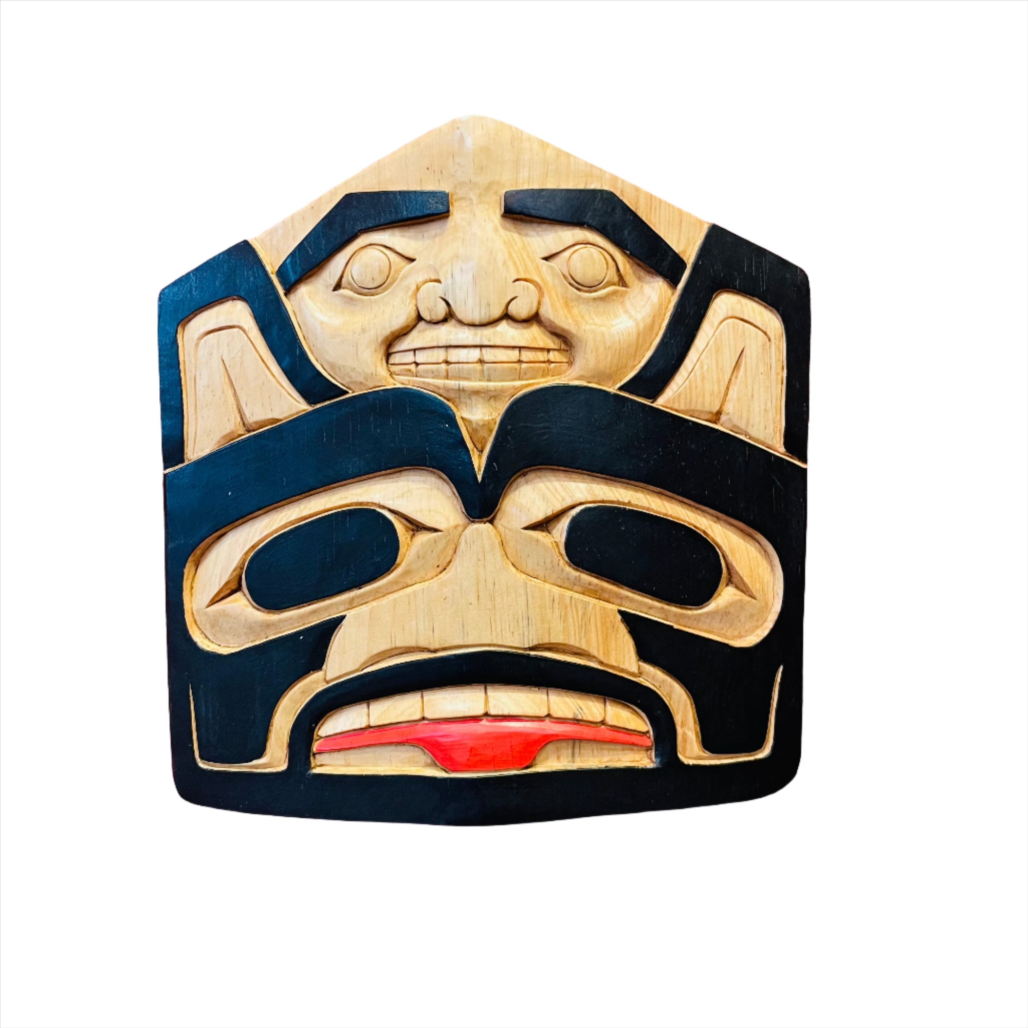 Artie George Bear Plaque - Coast Raven Designs Studio - Panel - House of Himwitsa Art Gallery