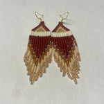 Beaded Earrings Fall Colours -  - Beaded Earrings - House of Himwitsa Art Gallery