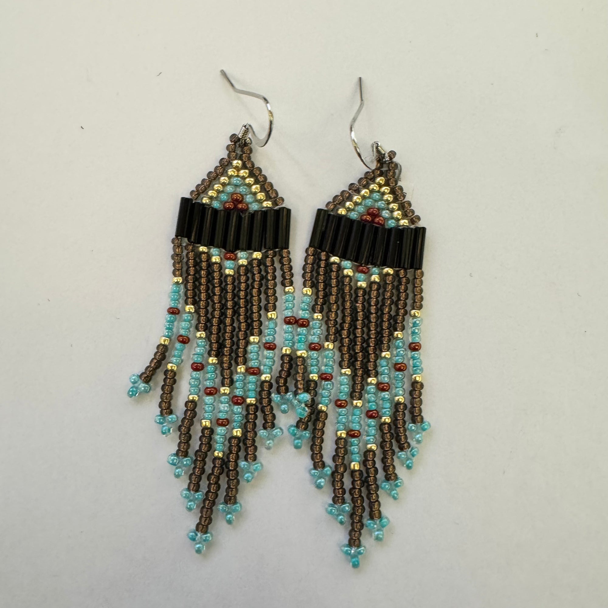 Beaded Earrings Earth Harmony -  - Beaded Earrings - House of Himwitsa Art Gallery